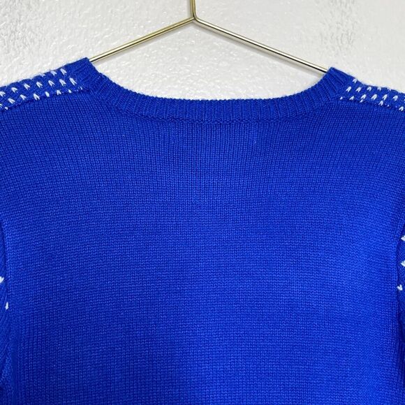 Jolly Sweaters Small Christmas Beer Mug Snowman Knit Ugly Fair Isle Snowflake - Picture 8 of 10